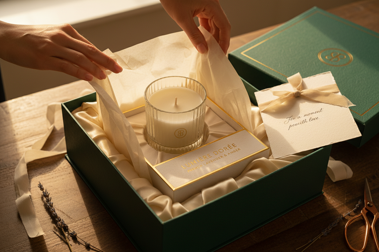 UNBOXING CANDLE GIFT
